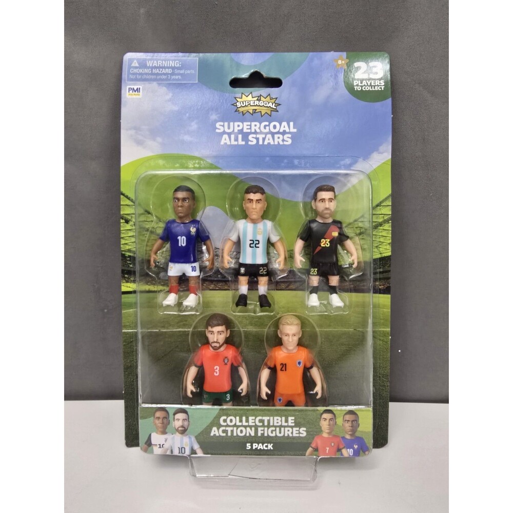 PMI SuperGoal All Stars Soccer Action Figures 5-Pack Boxed Mbappe
